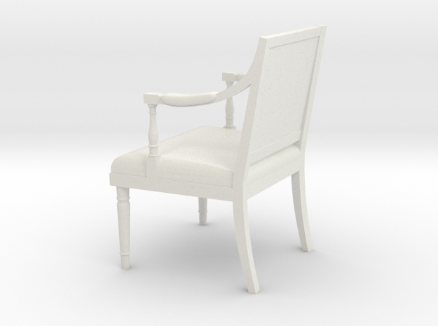 1:24 Sheraton Chair (Not Full Size) in White Natural Versatile Plastic