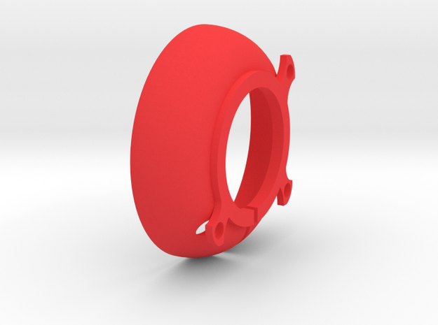 Ring Illum Elliptical Reflector in Red Processed Versatile Plastic