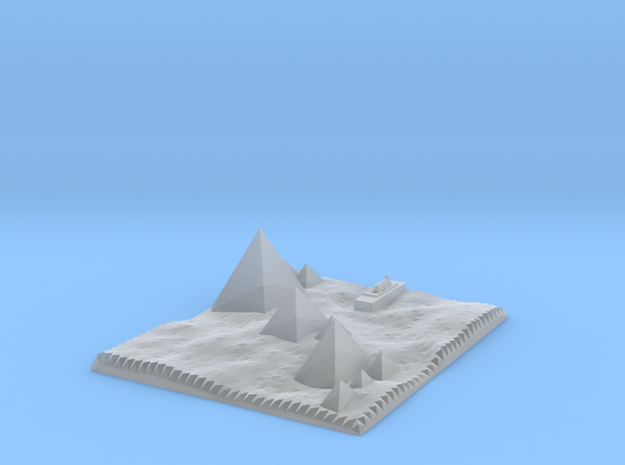 Traditional View Of The Pyramids in Tan Fine Detail Plastic
