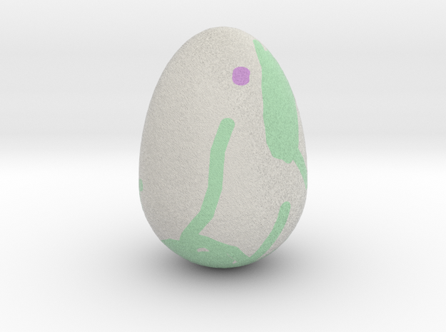 My Egg (Created in Magic 3D Easter Egg Painter) in Full Color Sandstone