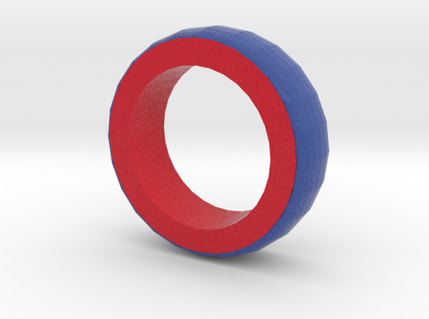 blue And red Bracelet 2 in Full Color Sandstone