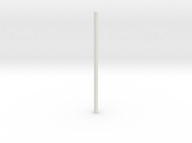 Fluted Rod 99mm in White Natural Versatile Plastic