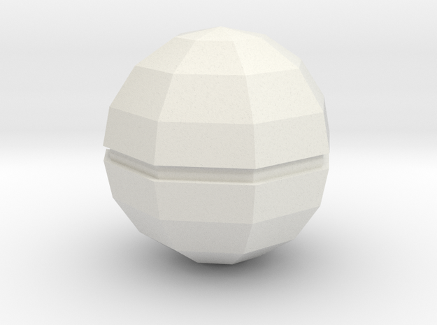 Pokeball in White Natural Versatile Plastic