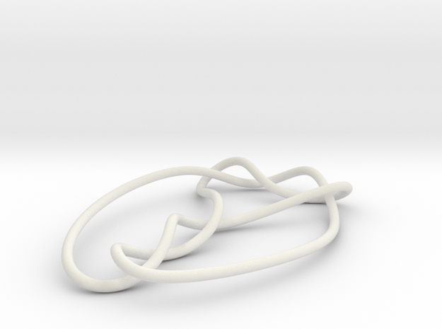 knot 7-3 100mm in White Natural Versatile Plastic