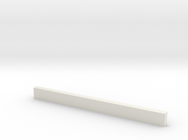 thin bars 2 5mm thickness 5mm width in White Natural Versatile Plastic
