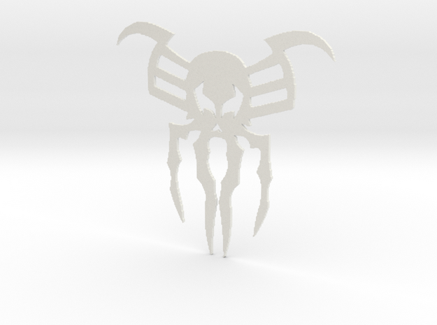2099 Spider Symbol in White Natural Versatile Plastic