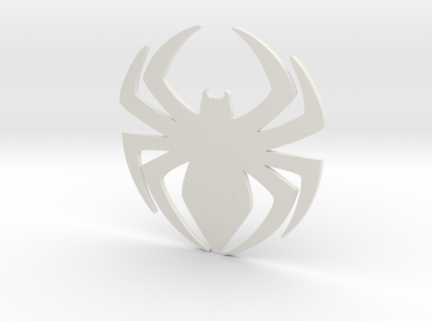 Superior Spider Symbol in White Natural Versatile Plastic