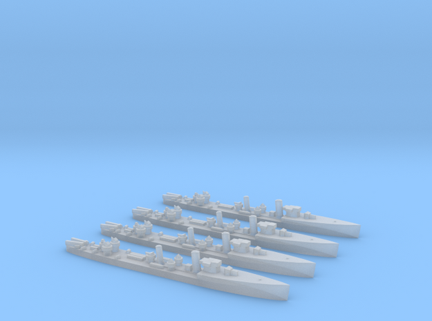 Admiralty S Class DD (SRE) (1/2400) x4 in Tan Fine Detail Plastic