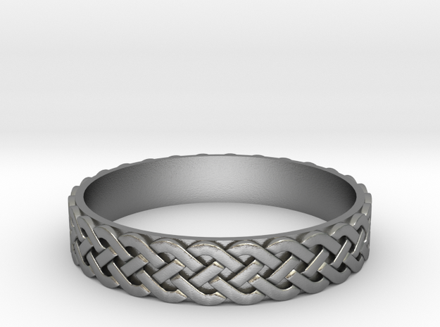 Celtic ring 01 in Natural Silver