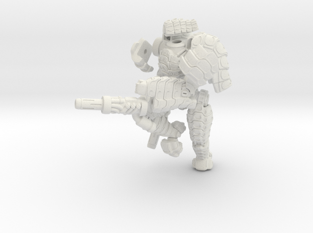 Mech suit with twin weapons.(8) in White Natural Versatile Plastic