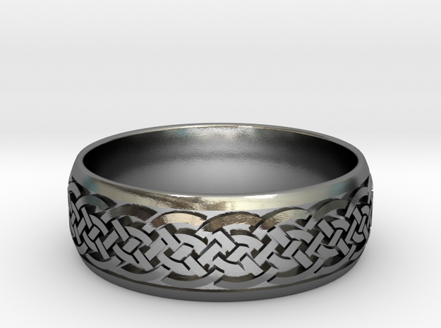 Celtic ring 03 in Polished Silver