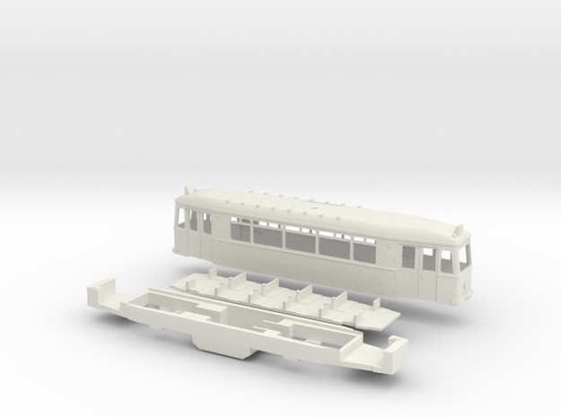 Essen TW 1901 ER Straßenbahn in White Natural Versatile Plastic