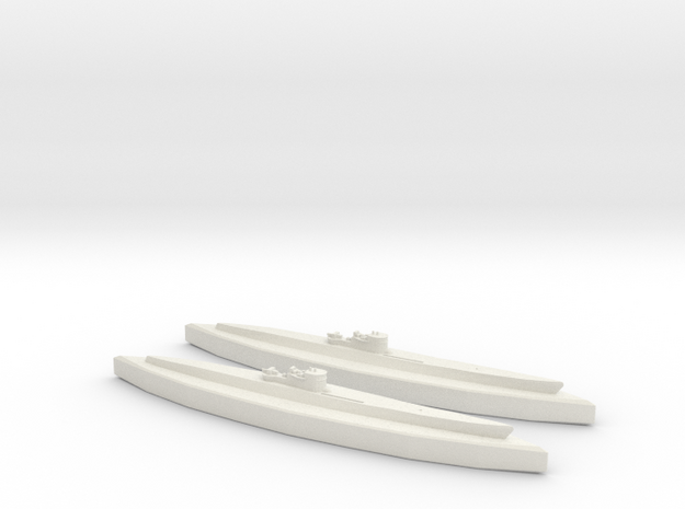 U-862 (Type IXD2 U-Boat) 1/1800 x2 in White Natural Versatile Plastic