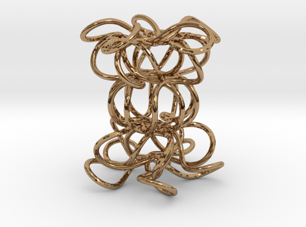 Knot Sculpture in Polished Brass