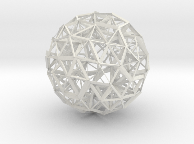 Sphere Optimized Using Natural Selection in White Natural Versatile Plastic