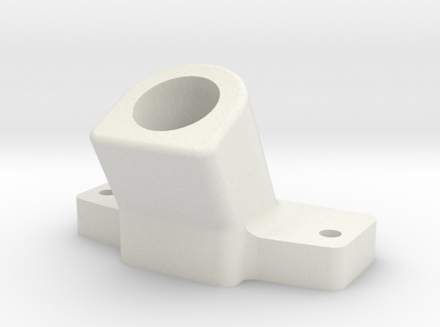 Hexa leg holder for 12mm carbon tube in White Natural Versatile Plastic