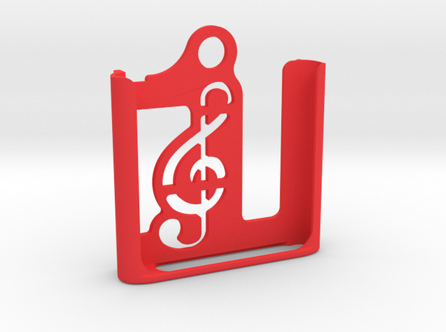 iPod Nano 6th gen. | Keychain Case in Red Processed Versatile Plastic