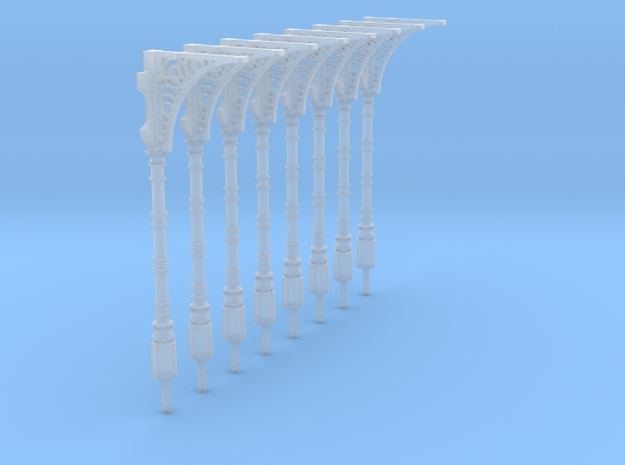 8 '00' scale GER canopy support columns in Smooth Fine Detail Plastic