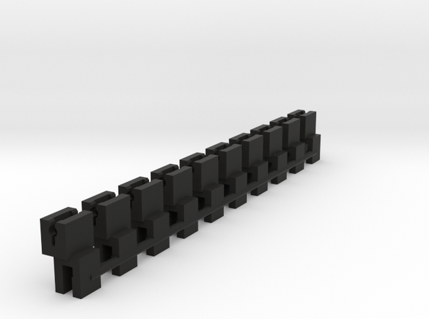 NEM adapter for Dapol Gresley bogies in Black Natural Versatile Plastic