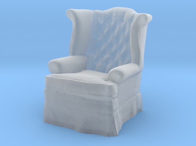 1:48 Tufted Chair in Tan Fine Detail Plastic