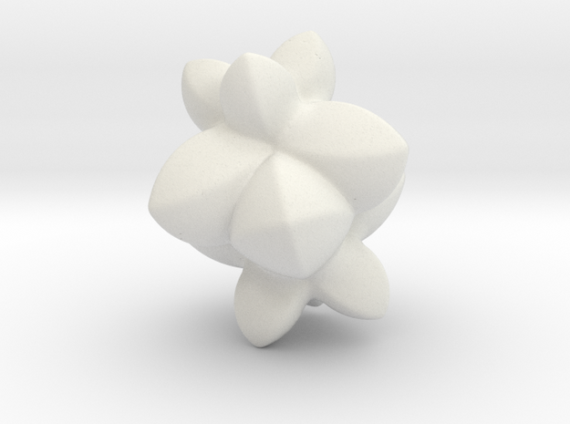 MetaBramble ~ small in White Natural Versatile Plastic