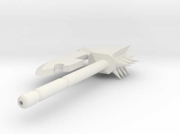 Spiked Chopper in White Natural Versatile Plastic