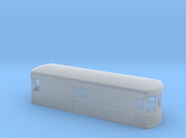 N gauge short trolley  freight-motor 1 in Tan Fine Detail Plastic