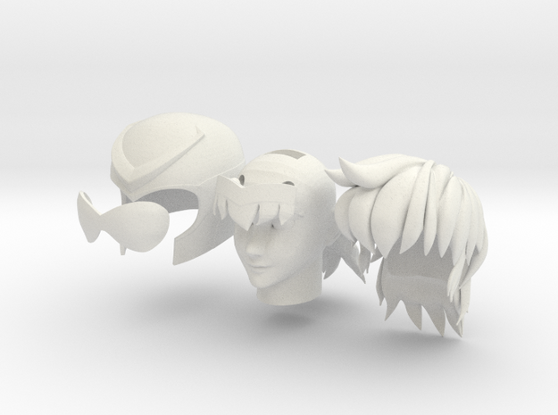 anime head in White Natural Versatile Plastic