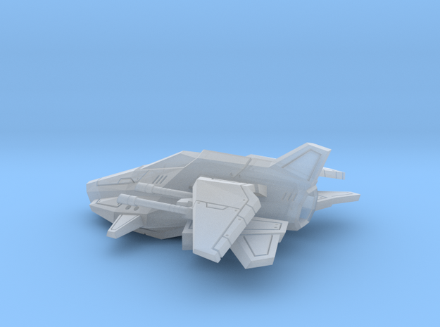 Space Ship 01 in Tan Fine Detail Plastic