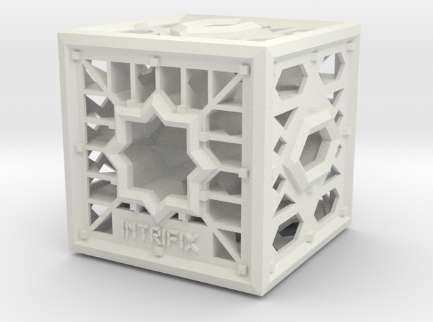 Cube of Visions in White Natural Versatile Plastic