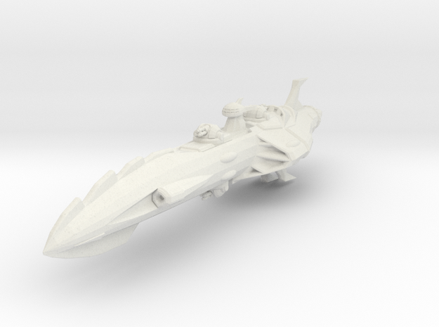Gorgol Battleship in White Natural Versatile Plastic