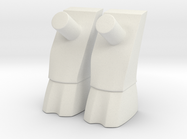 Goat Legs Standard Leg Extensions for Minimates in White Natural Versatile Plastic