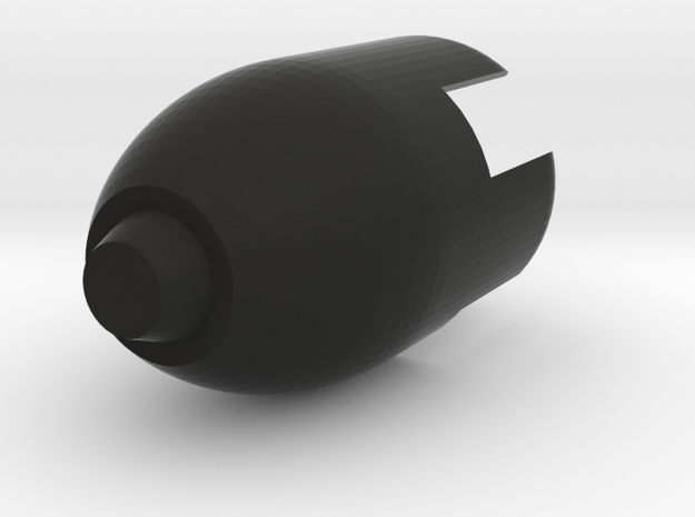 Screwdriver   End Cap 1 in Black Natural Versatile Plastic