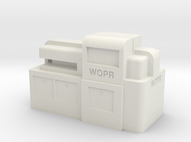 WOPR Computer, Small in White Natural Versatile Plastic