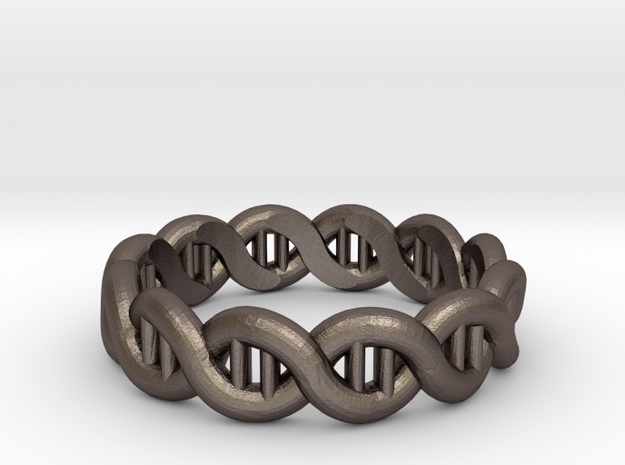 DNA sz20 in Polished Bronzed Silver Steel