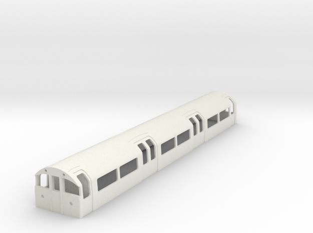 1973 Tube Stock driver London Underground in White Natural Versatile Plastic: 1:87 - HO