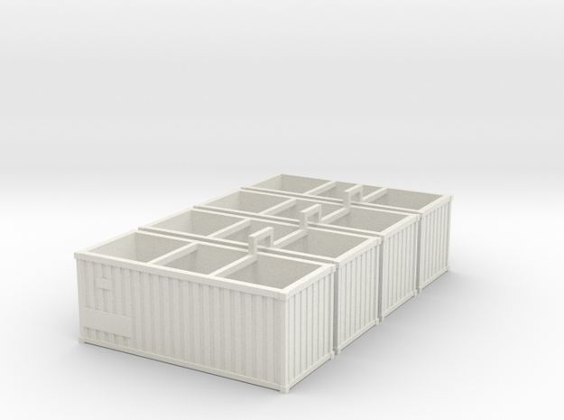 Container4x in White Natural Versatile Plastic