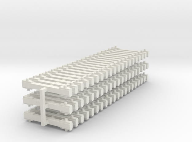 NEM bars 60x5mm in White Natural Versatile Plastic