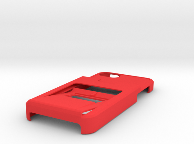 Tank iphone5 Opener case w/3CC and 1ID holder in Red Processed Versatile Plastic