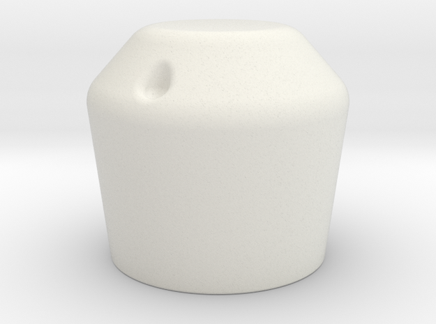 Panhead Knob for control knobs in White Natural Versatile Plastic