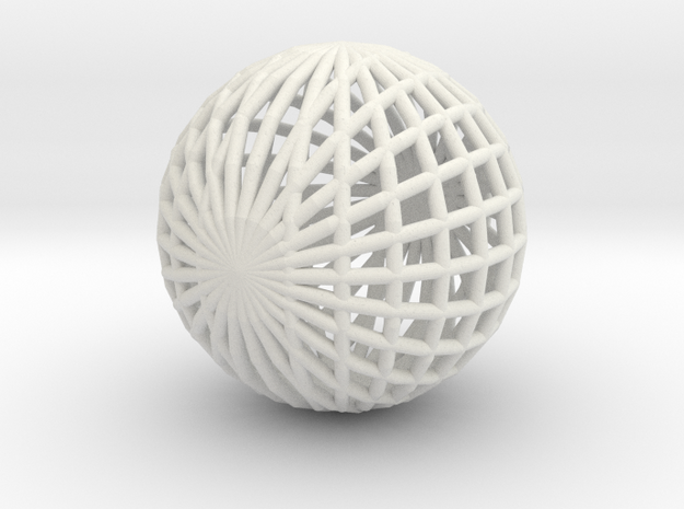 Ball Ball in White Natural Versatile Plastic