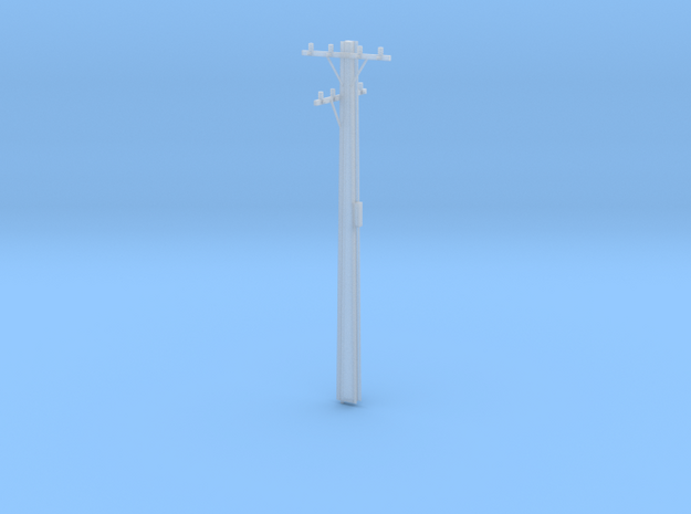 10m HO Scale Stobie Pole in Tan Fine Detail Plastic