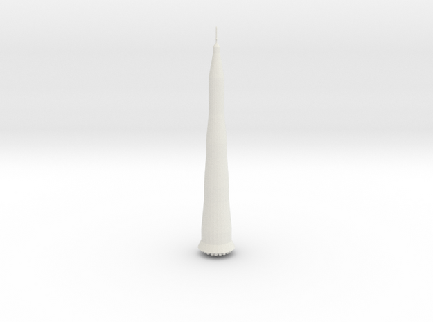 N 1 Rocket in White Natural Versatile Plastic
