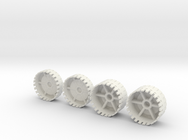 Echotransformer Hercules Upgrade V5  wheels only in White Natural Versatile Plastic