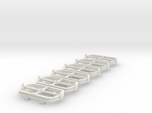 O9 Skip bogie chassis in White Natural Versatile Plastic
