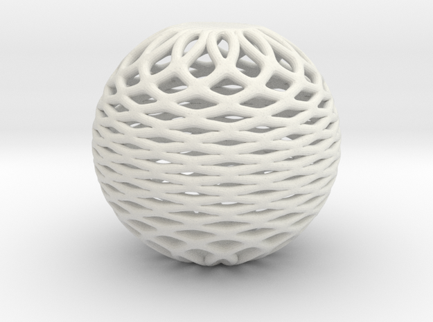 sphere1 fixed in White Natural Versatile Plastic