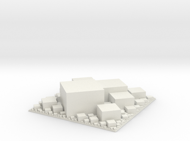 Square packing, extruded in White Natural Versatile Plastic