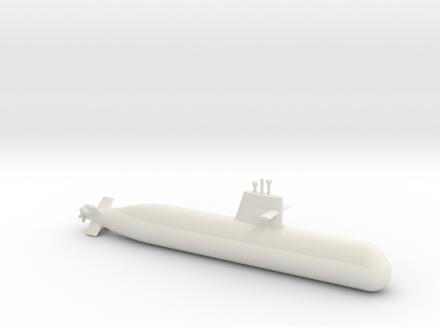 1/700 Soryu Class Submarine in White Natural Versatile Plastic