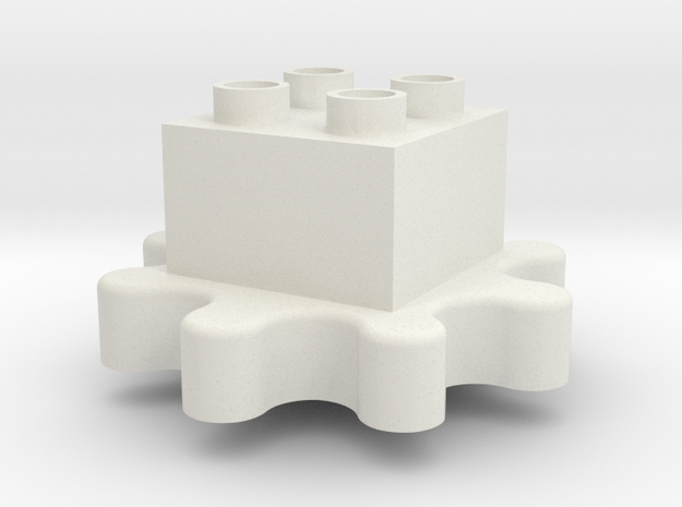Gears! Gears! Gears! to Duplo uck 02f00m in White Natural Versatile Plastic