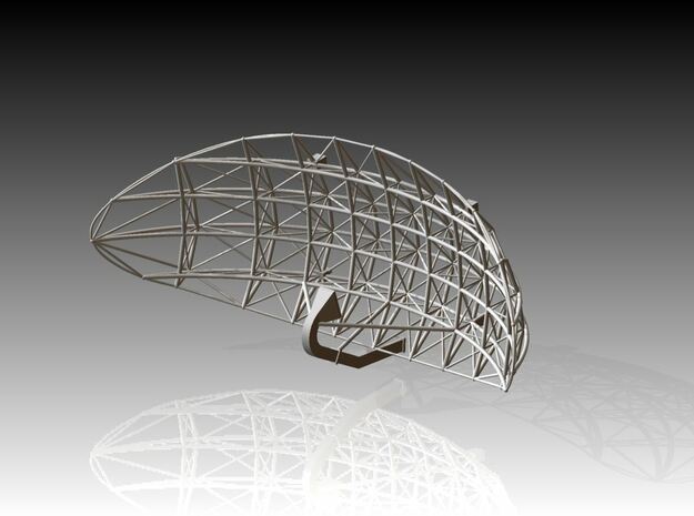 Voshkod Elliptical Radar Dish 1/72 in Tan Fine Detail Plastic